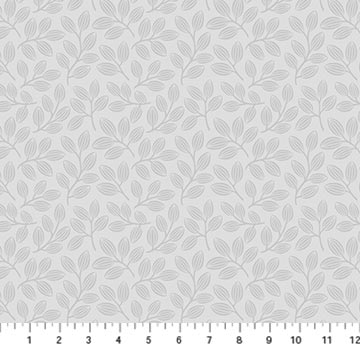 Northcott - Simply Neutral 2 - 23914-92 - Small Leaf Toss - Gray