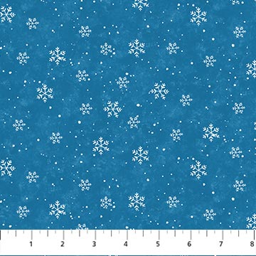 Christmas Wonder Blue Snowflakes Northcott 25324-44