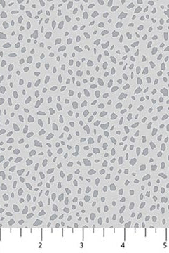 Gray patterned fabric swatch on a white background with a ruler at the bottom.