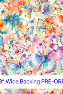 Butterfly Wishes Cream 108in Wideback # WB-W130-005-800 Carmon's Quilt Shop