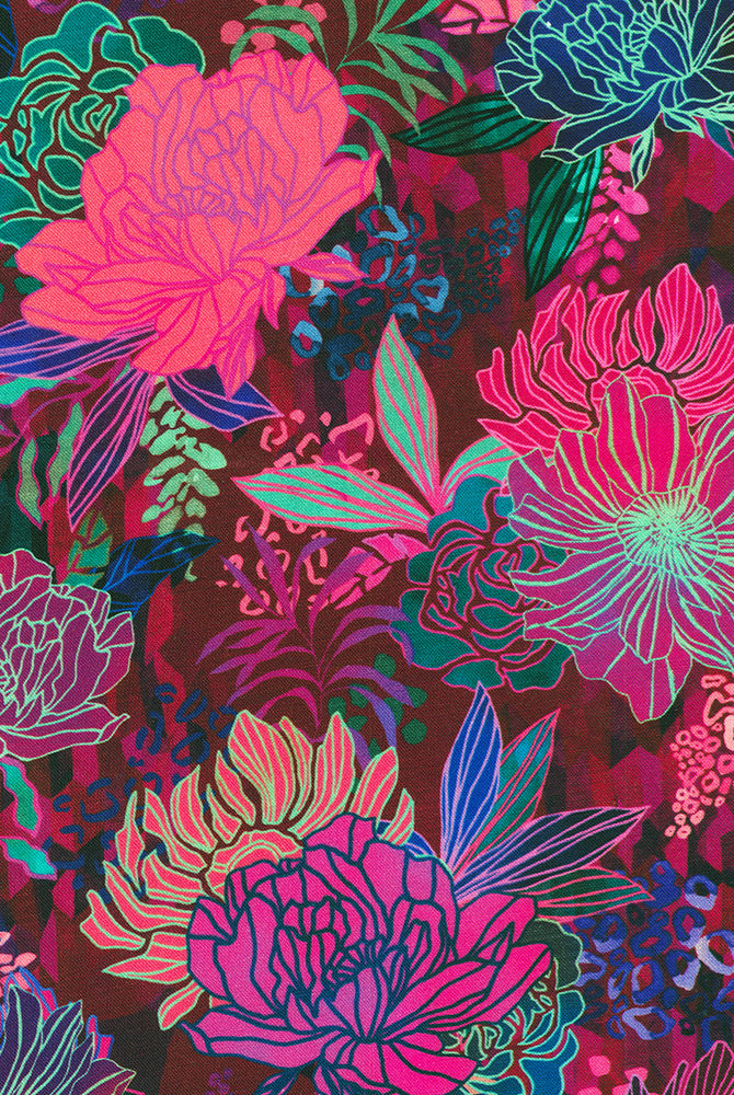 Dahilia 3 Yard 108" x 108" Wide Backing Robert Kaufman Designed by Christiane Marques SRKDX-21970-472 Carmon's Quilt Shop