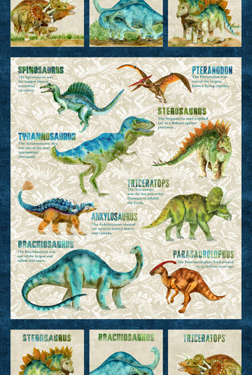 Dino Roar Panel 24" x 43"