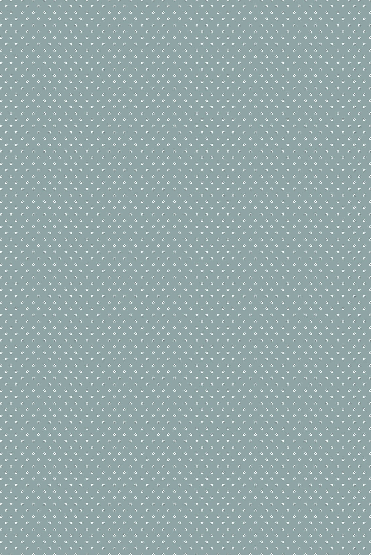 Patterned fabric swatch with small white dots on a light blue background Figo Nest Basil Stars Fabric #92102-64 Carmon's Quilt Shop