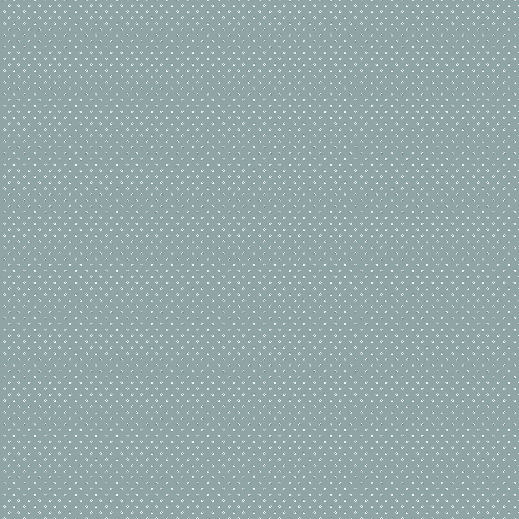 Patterned fabric swatch with small white dots on a light blue background Figo Nest Basil Stars Fabric #92102-64 Carmon's Quilt Shop
