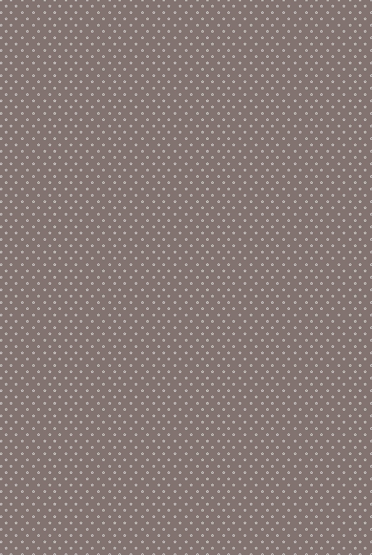 Patterned fabric swatch with small white dots on a brown background Figo Nest Cocoa Stars Fabric #92102-36 Carmon's Quilt Shop