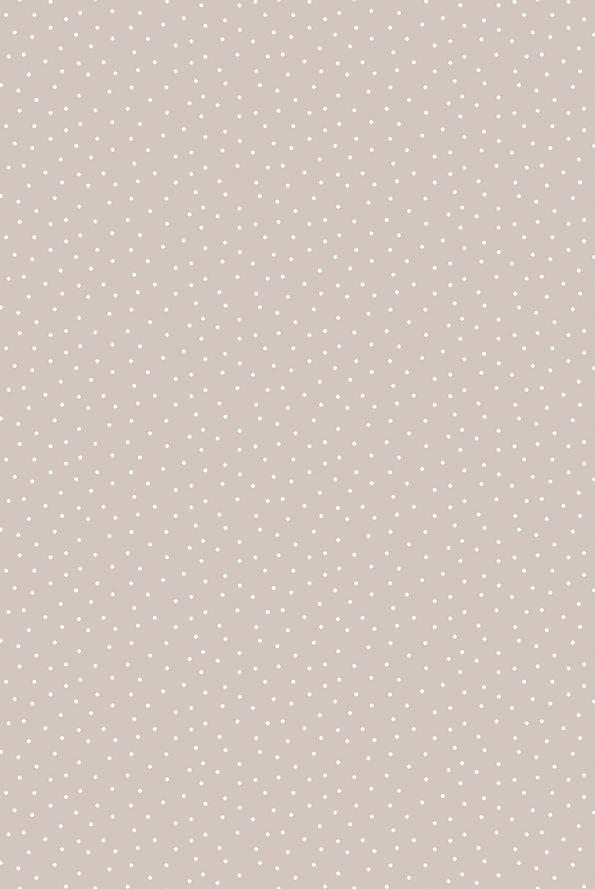 Pattern of small white dots on a beige background Figo Nest Sesame Dots Fabric #92100-14 Carmon's Quilt Shop