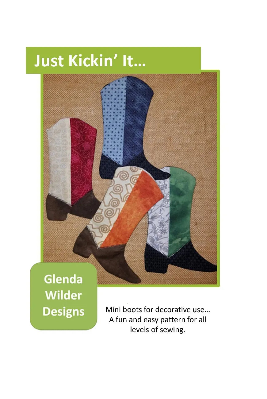 Just Kickin' It Quilt Pattern - Moderns Quilt Pattern by Glenda Wilder - Carmon's Quilt Shop