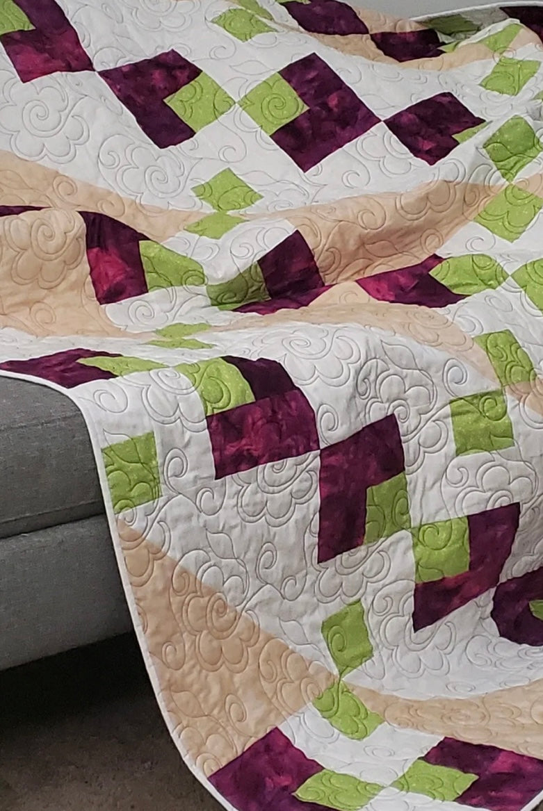 Jamberry Pie Modern Quilt Pattern - 60" X 72" - Designed By Glenda Wilder - Carmon's Quilt Shop