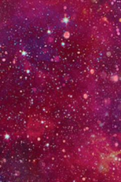 Cosmic background with stars and nebulae in shades of purple and pink fabric 44" Carmon's Quilt Shop