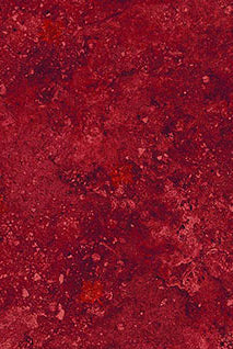 Red textured fabric with a ruler at the bottom for scale Stonehenge Basics Red 3954-190 Northcott Carmon's Quilt Shop