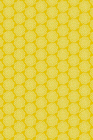 Patterned fabric with a geometric design on a yellow background Sweet Summer Dandelion Puffs Gold - 31397-S - QT Fabrics - Carmon's Quilt Shop