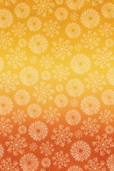 Gradient pattern of flowers transitioning from yellow to red