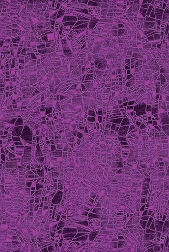 Carmon's Quilt Shop Dragonfly Wonder purple cotton fabric with a dark abstract dragonfly wing pattern