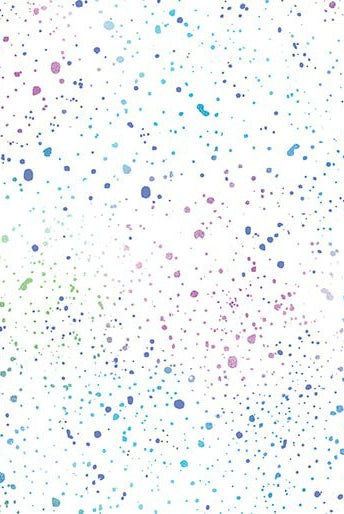 Carmon's Quilt Shop Dragonfly Wonder cotton fabric with a white background and multi-colored speckled print