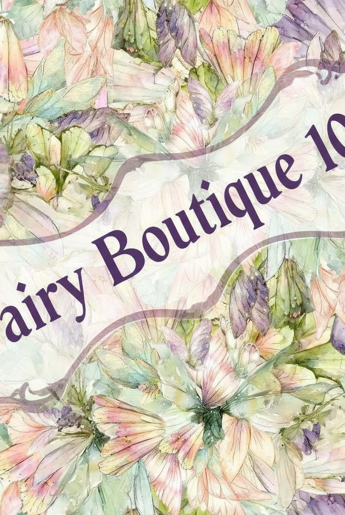 Carmon's Quilt Shop Fairy Boutique Make a Wish multi-colored floral 108-inch wide cotton quilt backing fabric.
