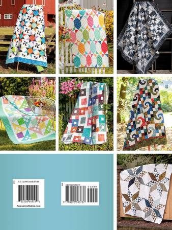 Carmon's Quilt Shop Forever Fabulous Fat Quarter Quilts pattern book showing various colorful pieced quilt designs