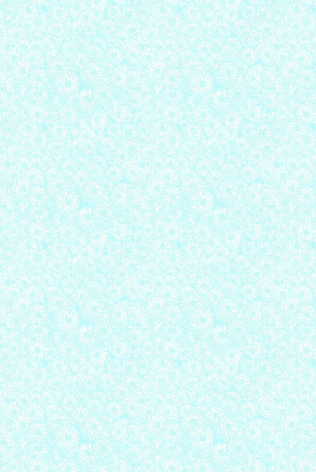 Carmon's Quilt Shop light blue fabric with a delicate white floral print from the Main Street Quilt Kit collection