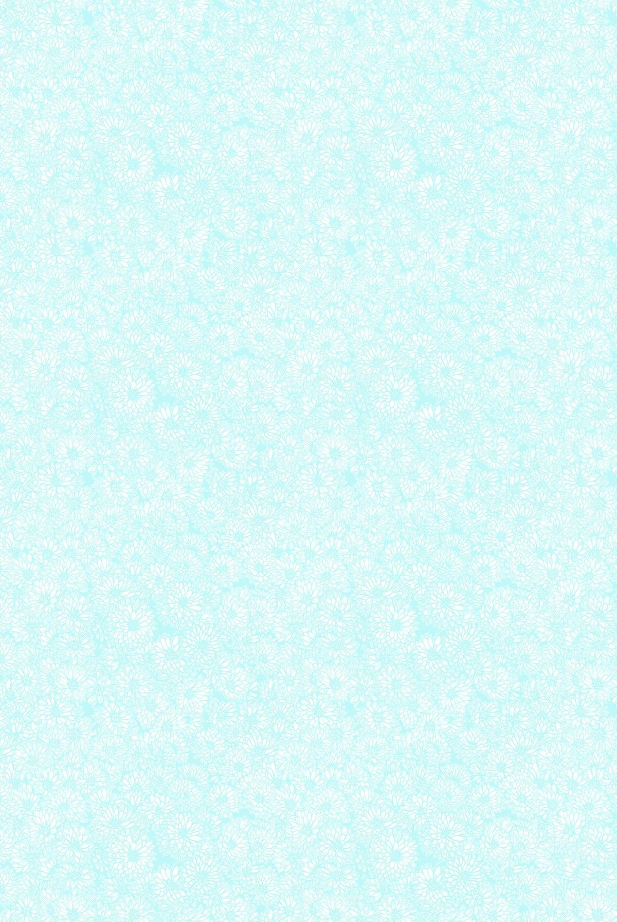 Carmon's Quilt Shop light blue cotton fabric with delicate white floral print from the Light As Air collection