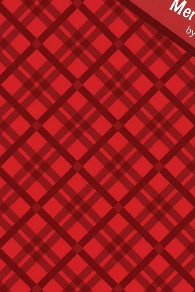 Carmon's Quilt Shop Merry Cats red plaid quilting cotton fabric with diagonal lines for Christmas sewing projects