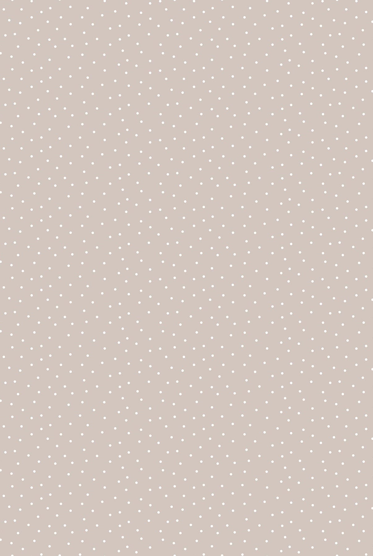 Carmon's Quilt Shop Figo Nest quilting cotton fabric featuring a soft beige background with tiny white polka dots.