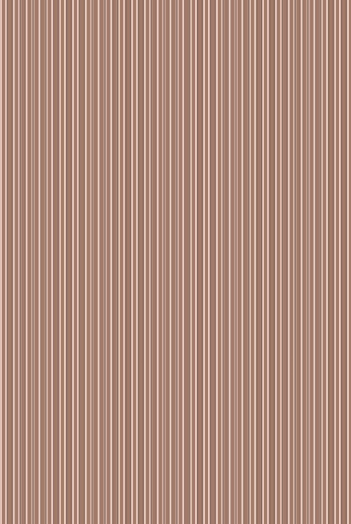 Carmon's Quilt Shop Figo Nest collection cotton fabric with a fine vertical stripe pattern in a soft muted brown tone.