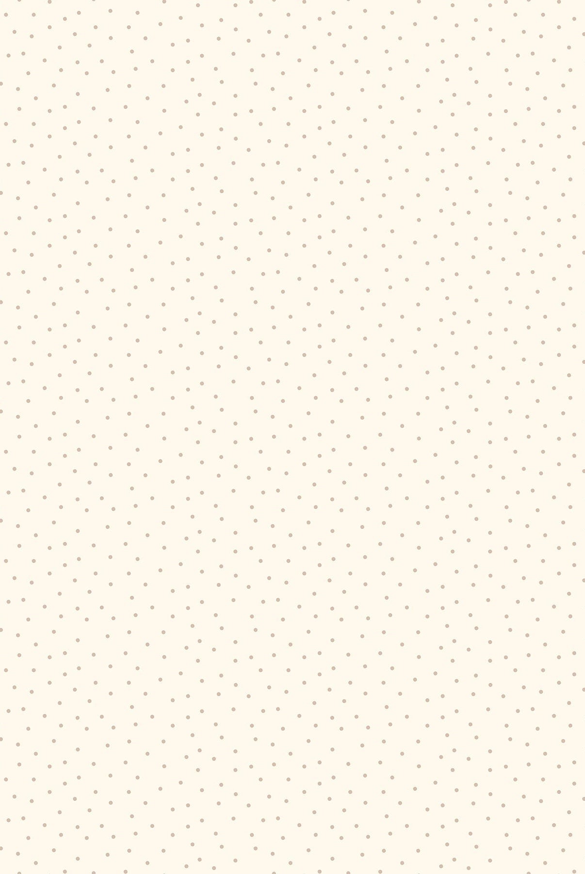 Carmon's Quilt Shop Figo Nest cotton fabric with tiny brown polka dots on a cream background