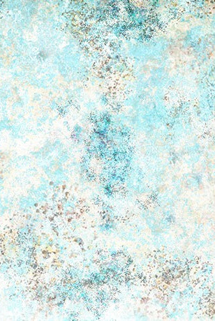 Carmon's Quilt Shop QT Fabrics Panorama 118-inch wide light aqua cotton quilting fabric with mottled texture pattern.