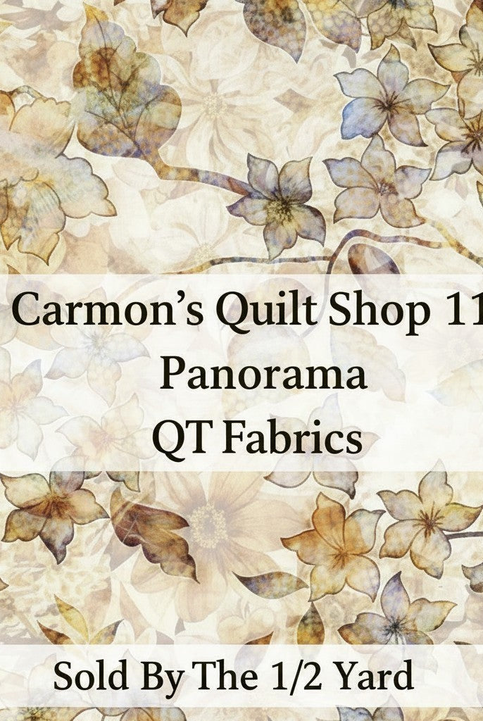 Carmon's Quilt Shop QT Fabrics Panorama tonal floral 100% cotton 118 inch wide backing fabric for quilting