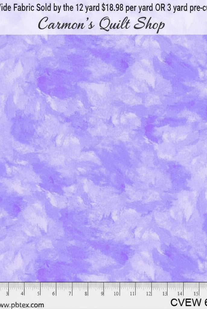 Carmon's Quilt Shop purple crushed velvet texture 108 inch wide cotton backing fabric for quilting