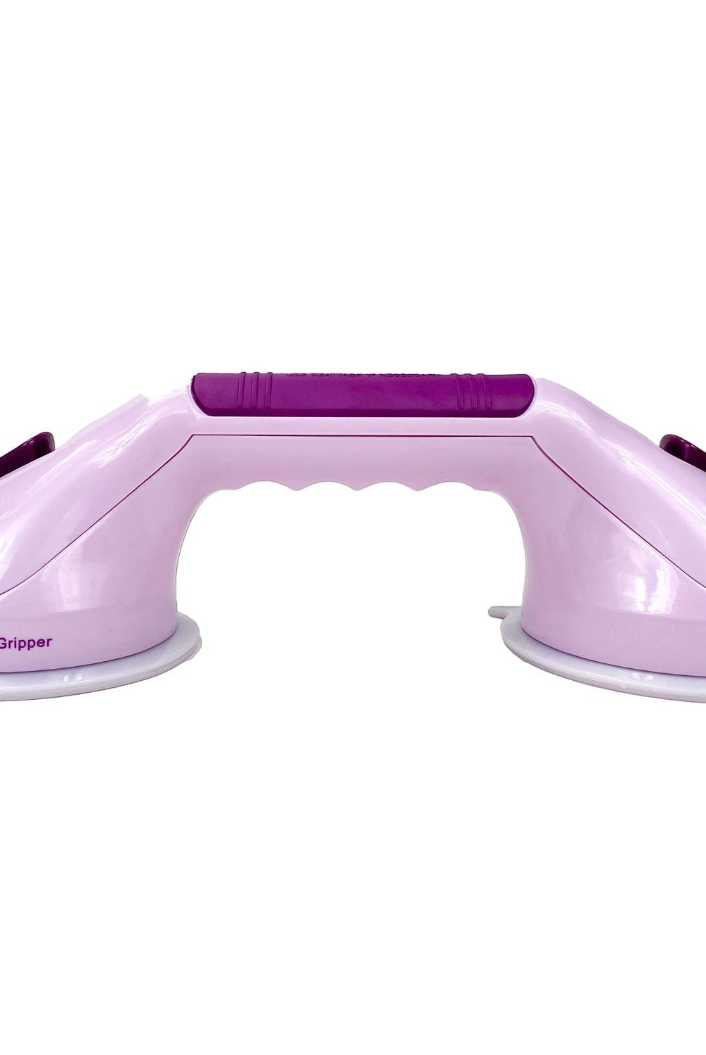 Carmon's Quilt Shop purple plastic Gypsy Gripper ruler handle with dual suction cups for safe quilting