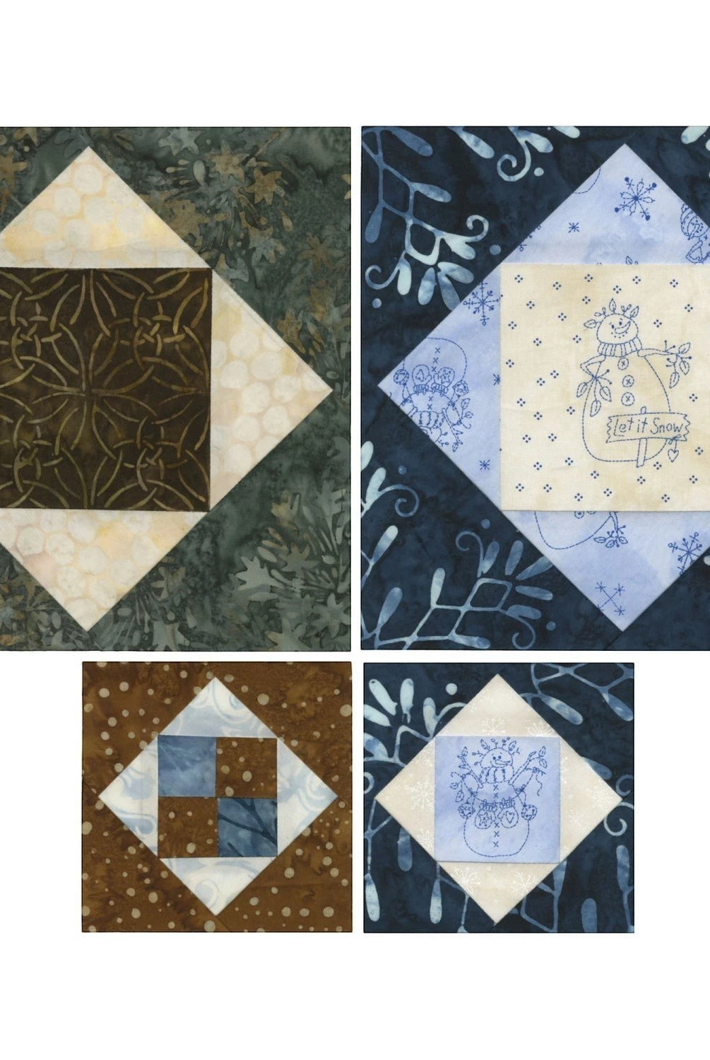 Carmon's Quilt Shop Square on Square Trim Tool, 8-inch finished blocks, acrylic ruler with non-slip grip and easy-to-read markings.