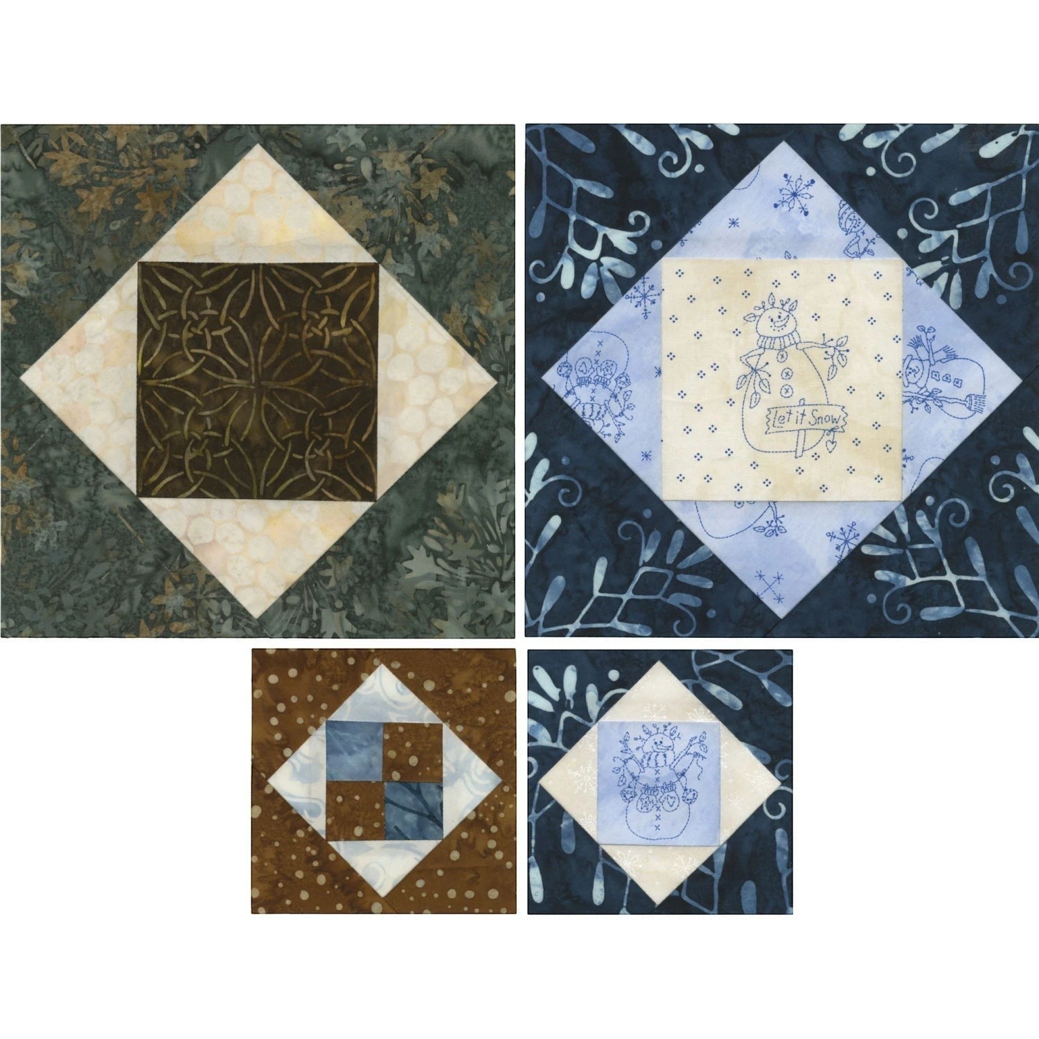 Carmon's Quilt Shop Square on Square Trim Tool, 8-inch finished blocks, acrylic ruler with non-slip grip and easy-to-read markings.