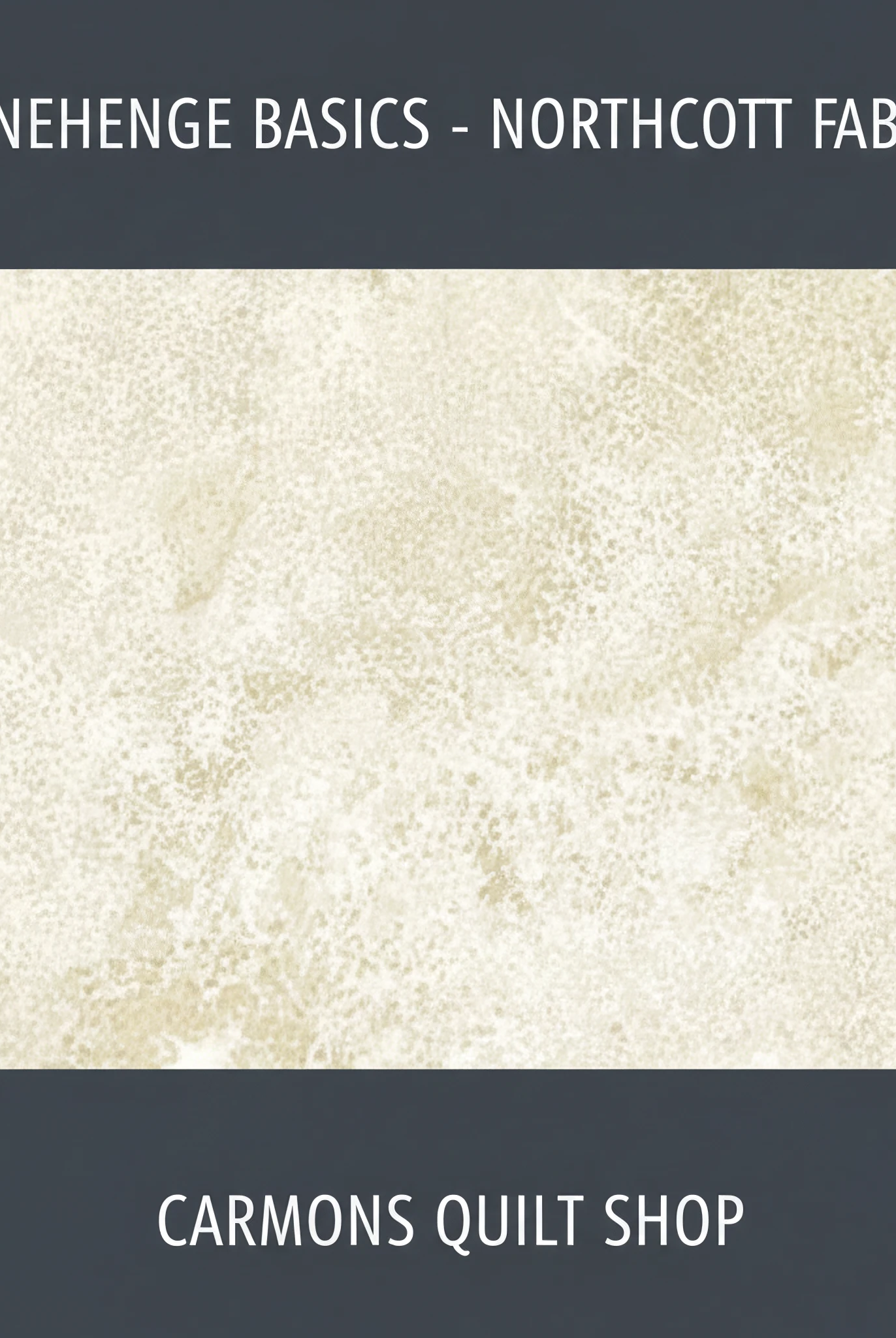 Carmon's Quilt Shop Stonehenge Basics premium cotton fabric with a textured beige stone-like pattern