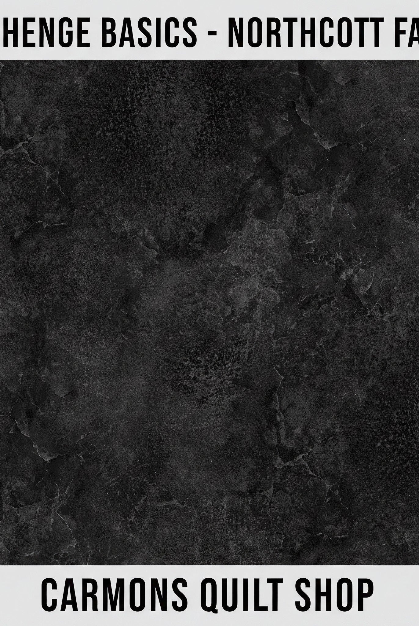 Carmon's Quilt Shop Stonehenge Basics black textured premium cotton fabric by Northcott