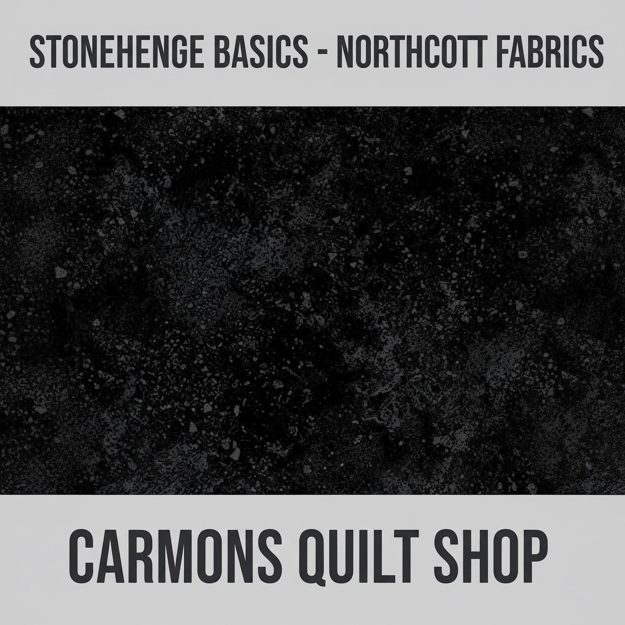 Carmon's Quilt Shop Stonehenge Basics black textured cotton fabric from the Northcott Fabrics collection