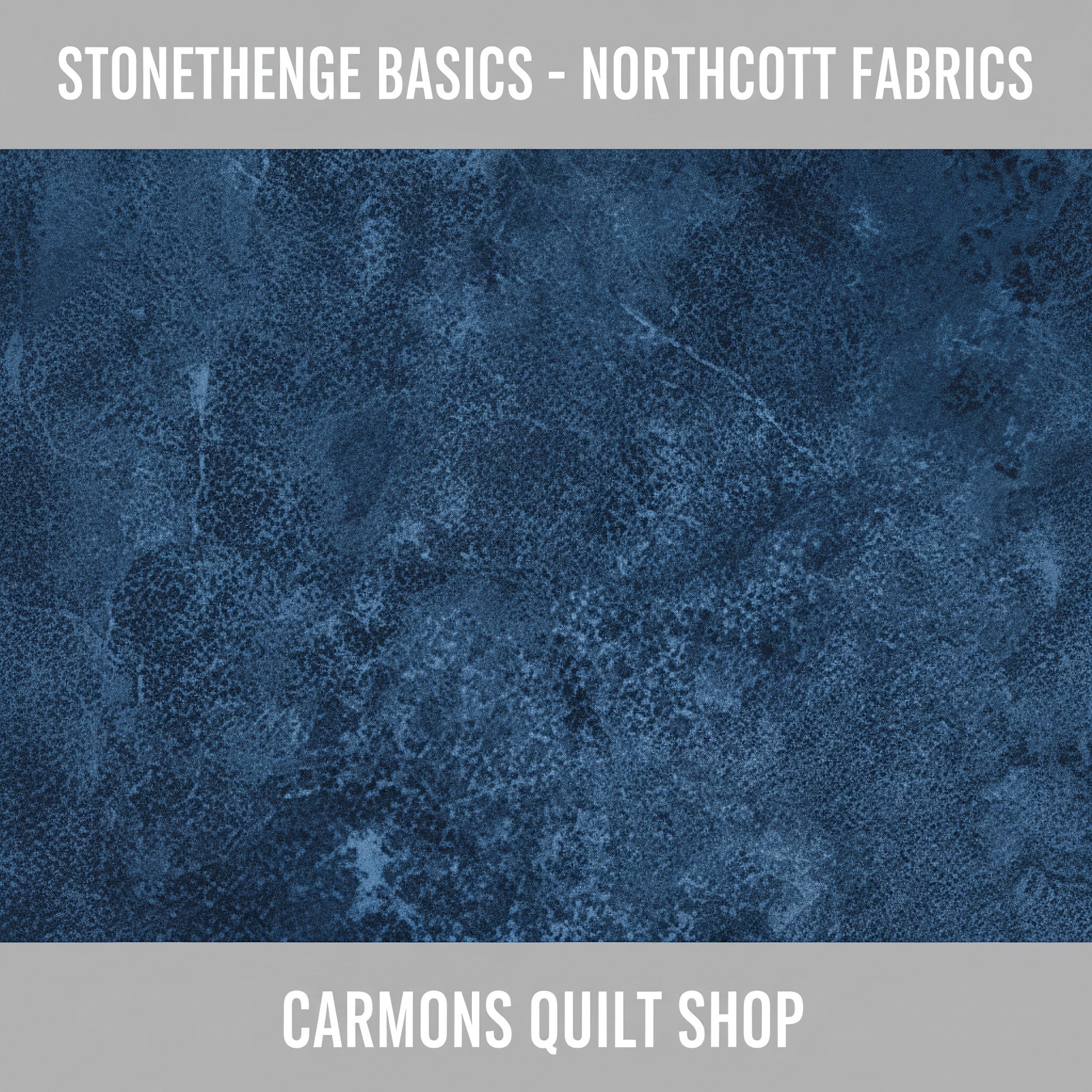 Carmon's Quilt Shop Stonehenge Basics blue textured cotton fabric by Linda Ludovico for Northcott Fabrics