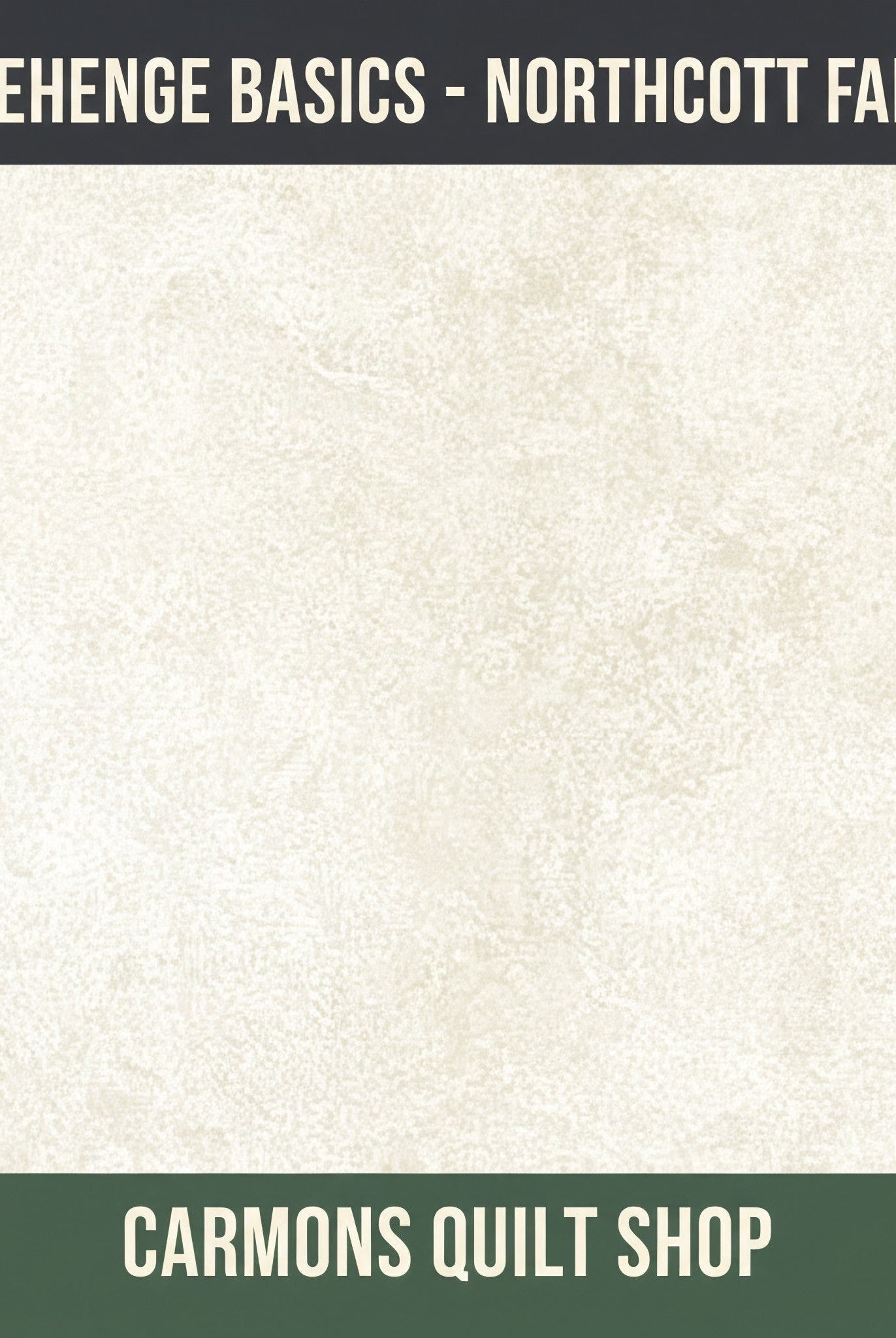 Carmon's Quilt Shop Stonehenge Basics premium cotton fabric in a textured cream shade by Northcott Fabrics