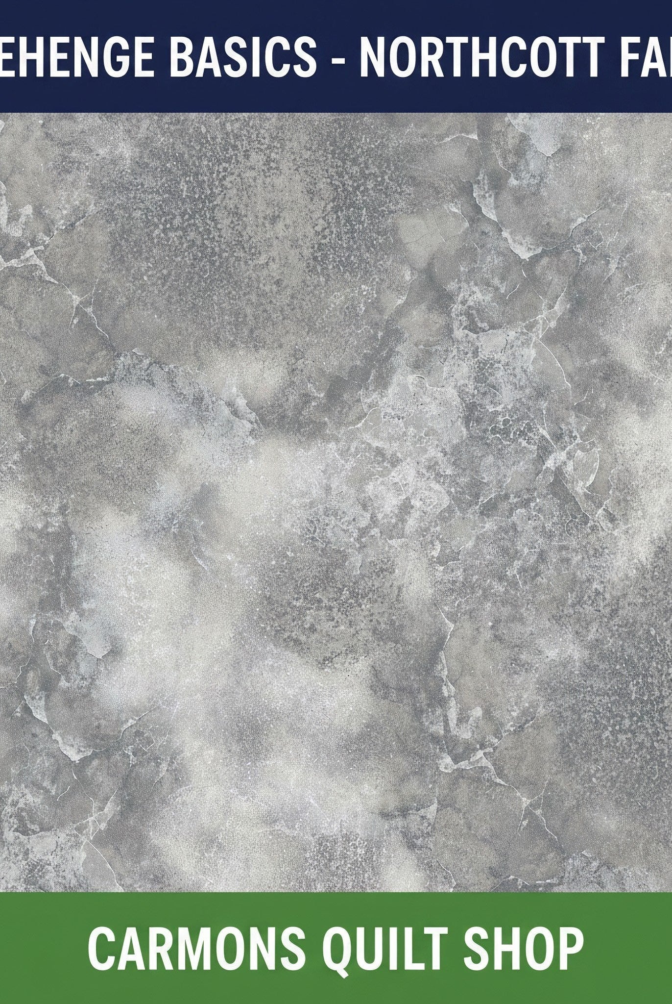 Carmon's Quilt Shop Stonehenge Basics 28-piece fat quarter bundle featuring grey marble-textured premium cotton fabric