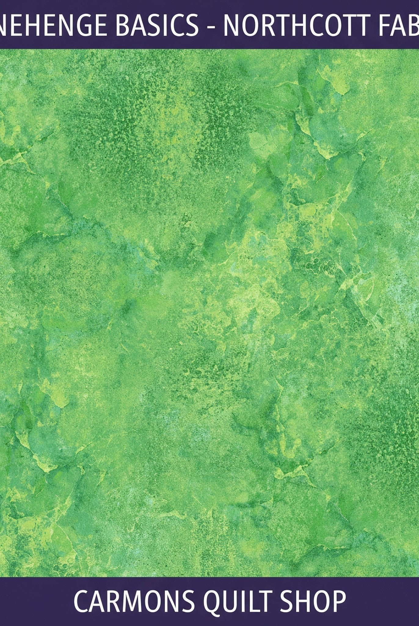Carmon's Quilt Shop Stonehenge Basics green textured cotton fabric by Linda Ludovico for Northcott Fabrics