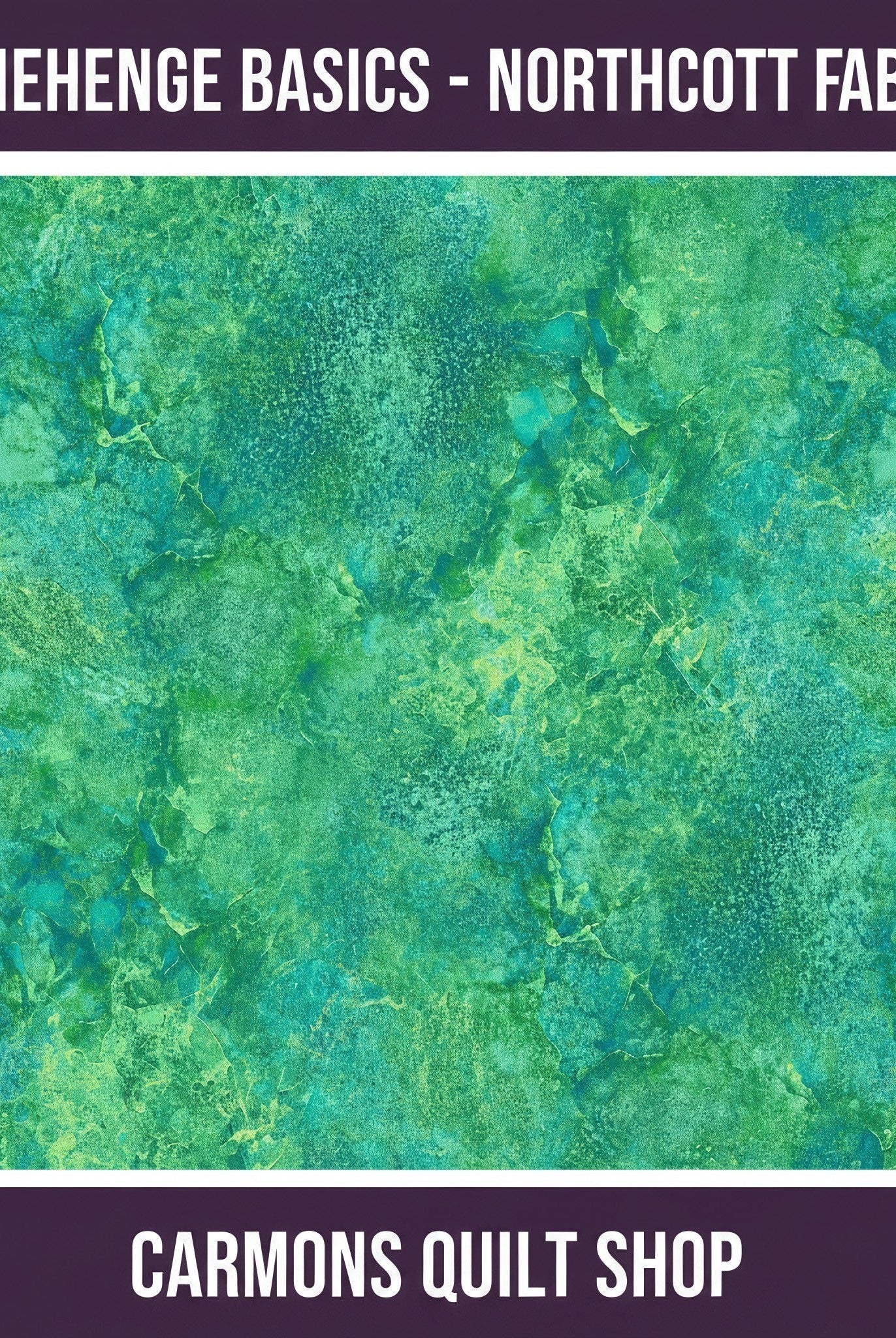 Carmon's Quilt Shop Stonehenge Basics green textured cotton fabric fat quarter from Northcott Fabrics