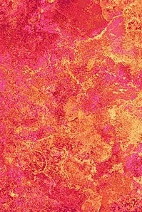 Carmon's Quilt Shop Stonehenge Basics fabric featuring a vibrant pink and orange mottled texture for quilting
