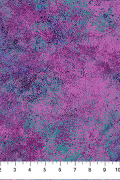 Carmon's Quilt Shop Stonehenge Gradations Ombre Night Shade 108 inch wide cotton quilt backing fabric in purple tones
