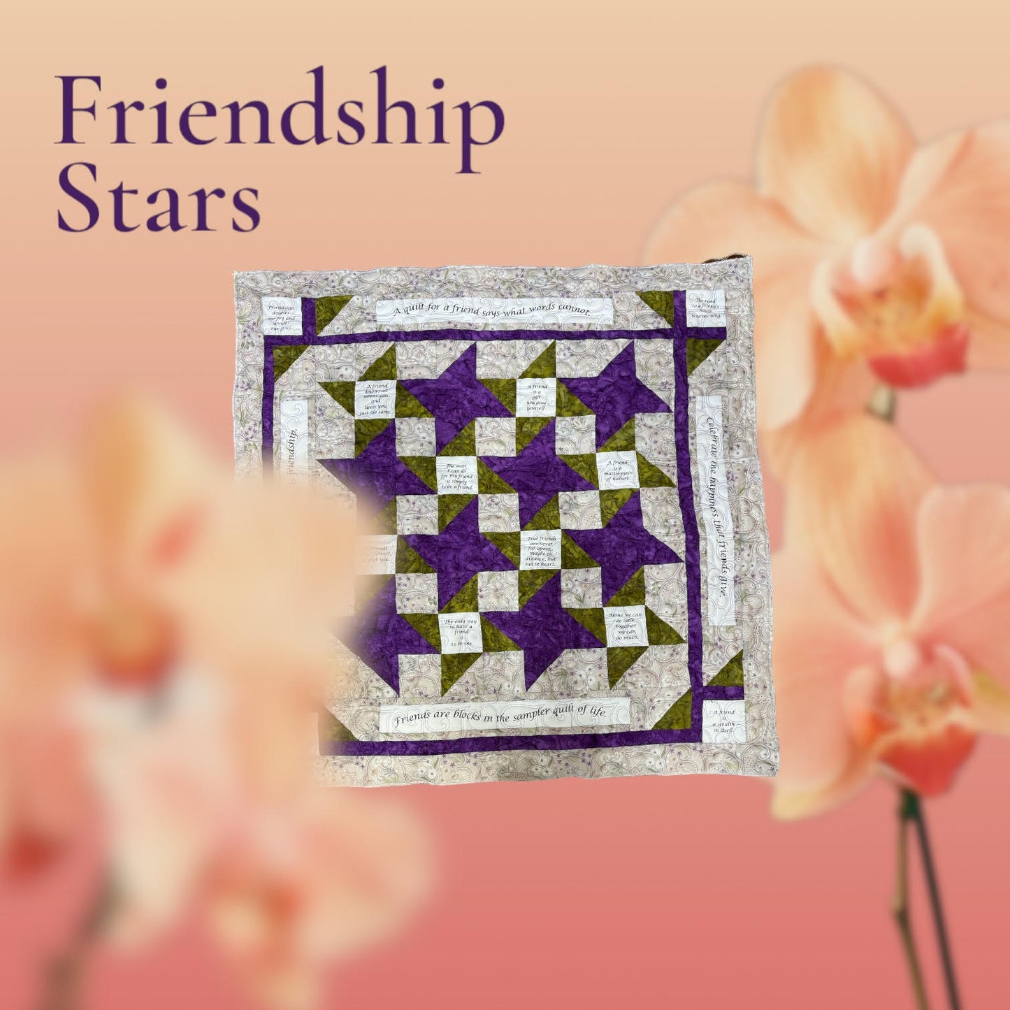 Friendship Stars Pattern and Panel or Kit #56020