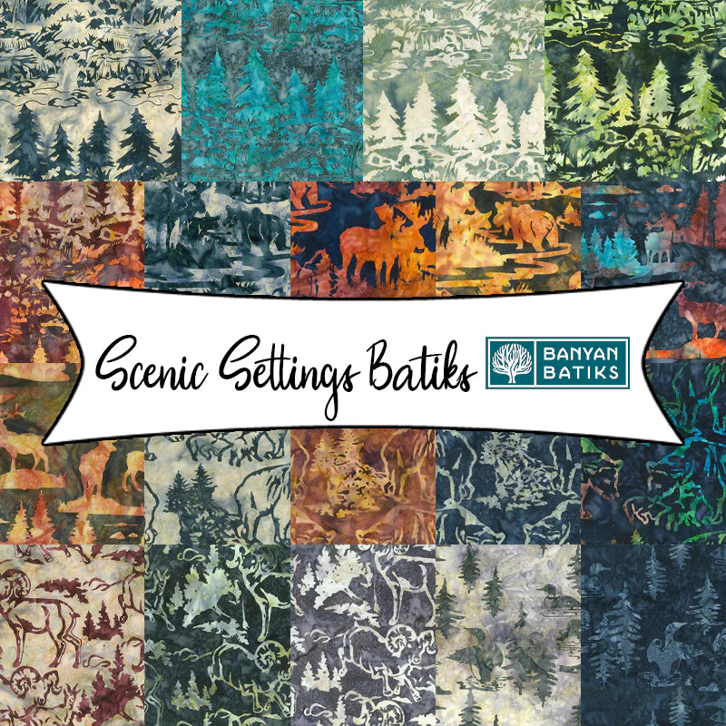 Scenic Settings Batiks from Banyan Batiks Studio