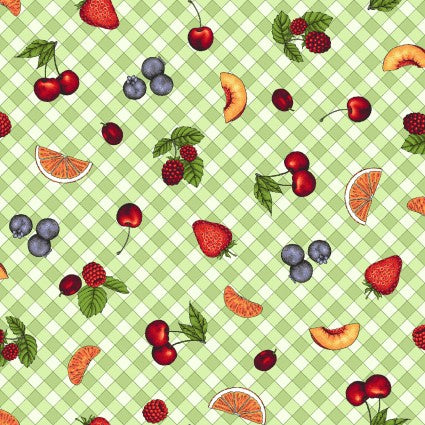 Fancy Fruit 44" Quilt Fabric # 10307G