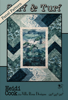 Carmon's Quilt Shop Surf & Turf panel quilt pattern by Villa Rosa Designs featuring a sea turtle fabric panel