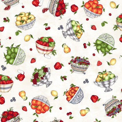 Fancy Fruit 44" Quilt Fabric #10302E