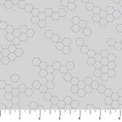 Hexagonal pattern on a gray background with a ruler at the bottom.