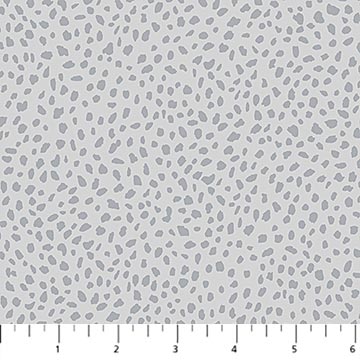 Gray patterned fabric swatch on a white background with a ruler at the bottom.