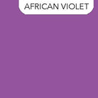 Solid purple color swatch with 'African Violet' text